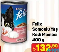 FELİX SOMONLU YAŞ KEDİ MAMASI 400 G
